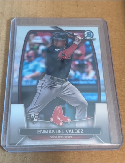 2023 Bowman Chrome #9 Enmanuel Valdez — front