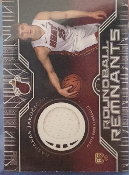 2025-26 Topps Roundball Remnants #RRR-KJ Kassaras Jakucionis — front