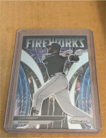2022 Panini Prizm Fireworks #F-7 Luis Robert — front