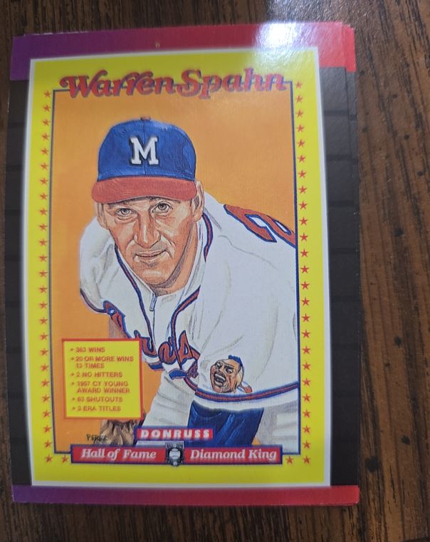 1989 Donruss #588 Warren Spahn — front