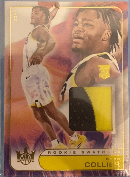 2024-25 Panini Court Kings Rookie Swatches #RJS-ISC Isaiah Collier — front