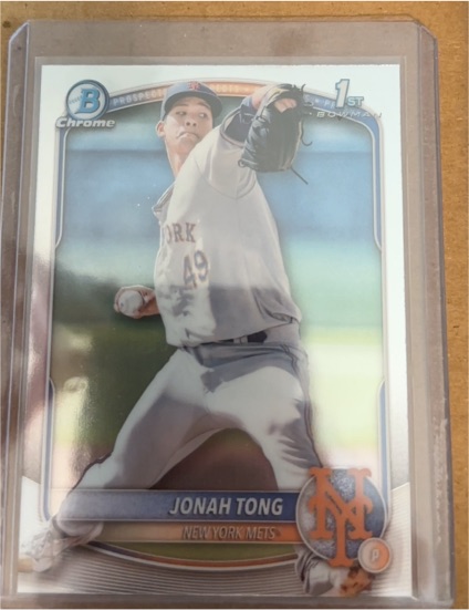 2025 Bowman Chrome Prospects #BCP-105 Jonah Tong — front