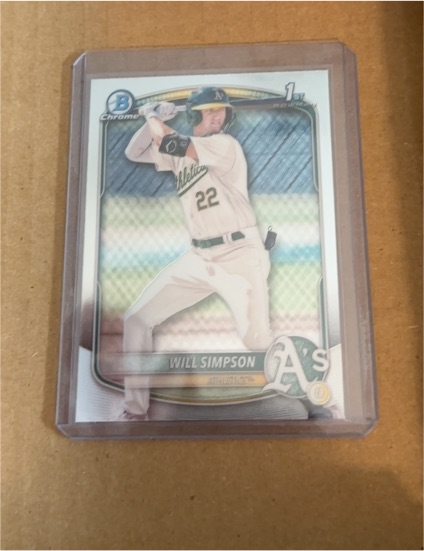2025 Bowman Chrome #BCP-35 Will Simpson — front