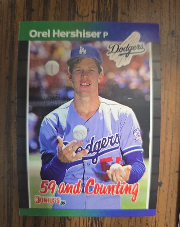 1989 Donruss #648 Orel Hershiser 59 and Counting — front