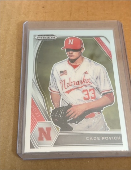 2021 Panini Prizm Draft Picks #PDP98 Cade Povich — front
