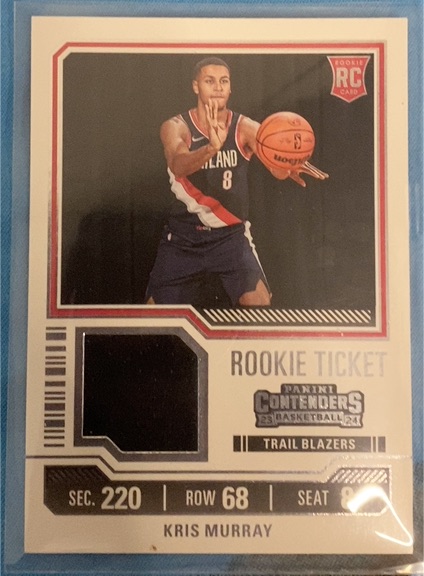2023-24 Panini Contenders #RTS-MUR Kris Murray Rookie Ticket — front