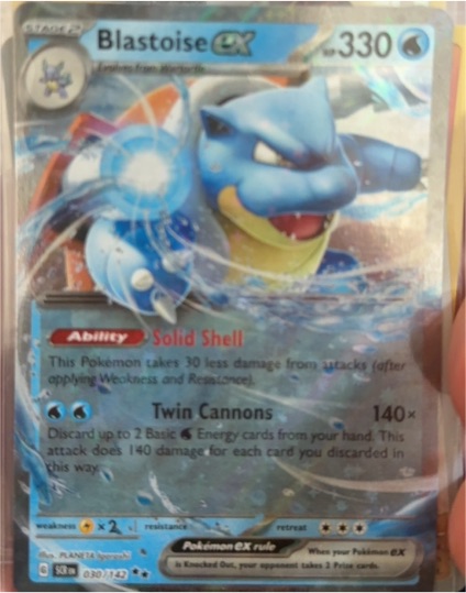 2024 Pokemon Scarlet & Violet Stellar Crown #030 Blastoise ex — front