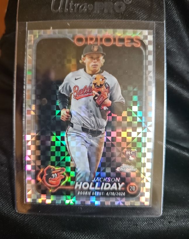 2024 Topps Chrome Update #USC89 Jackson Holliday Rookie Debut — front