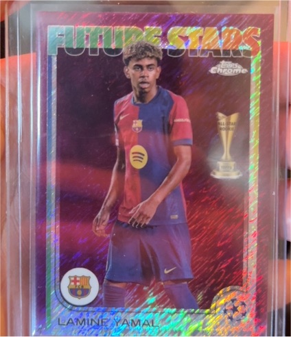 2024-25 Topps Chrome UEFA Club Competitions #27 Lamine Yamal Future Stars — front