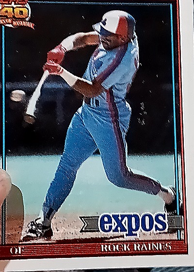 1991 Topps #360 Rock Raines — front