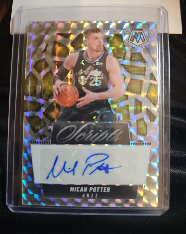 2024-25 Panini Mosaic Scripts #MS-MCA Micah Potter — front