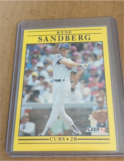 1991 Fleer #431 Ryne Sandberg — front