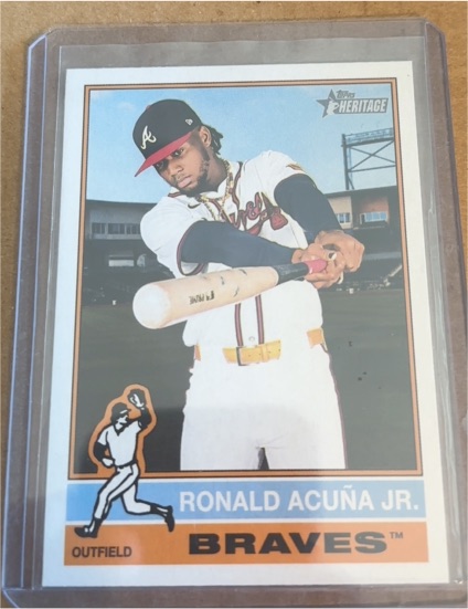 2025 Topps Heritage #367 Ronald Acuña Jr. — front