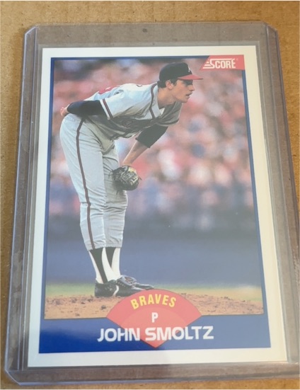 1989 Score #616 John Smoltz Rookie Card — front