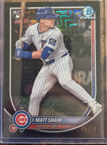 2025 Bowman Chrome #46 Matt Shaw — front