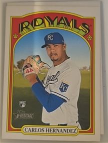 2021 Topps Heritage #519 Carlos Hernandez — front