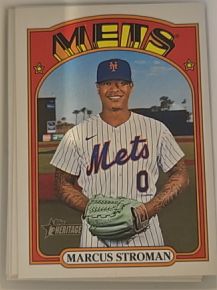 2021 Topps Heritage #579 Marcus Stroman — front