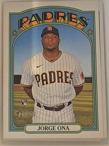 2021 Topps Heritage #504 Jorge Ona — front