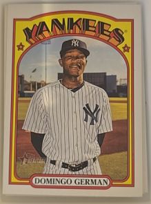 2021 Topps Heritage #613 Domingo German — front