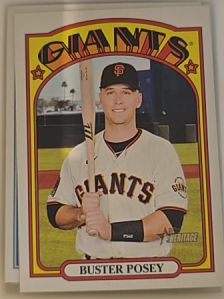 2021 Topps Heritage #556 Buster Posey — front
