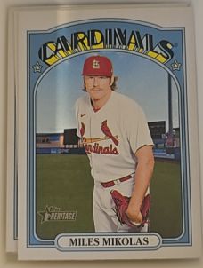 2021 Topps Heritage #510 Miles Mikolas — front