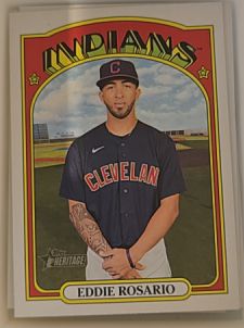 2021 Topps Heritage #562 Eddie Rosario — front