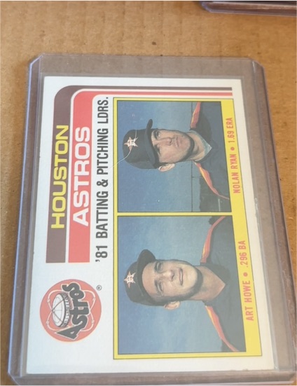 1982 Topps #66 Nolan Ryan Art Howe Houston Astros — front