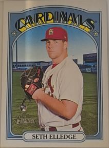 2021 Topps Heritage #549 Seth Elledge — front