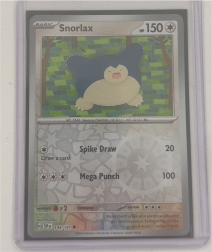2024 Pokémon Scarlet & Violet Surging Sparks #144 Snorlax — front