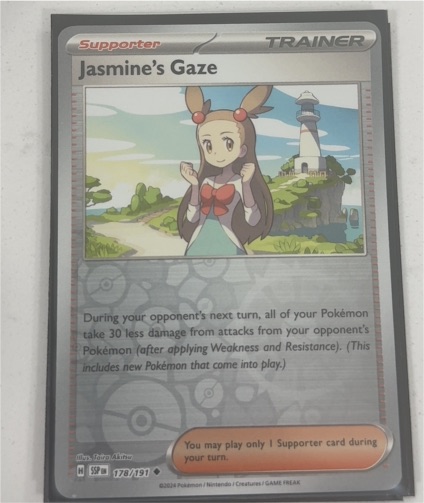 2024 Pokemon SV08: Surging Sparks #178 Jasmine's Gaze — front