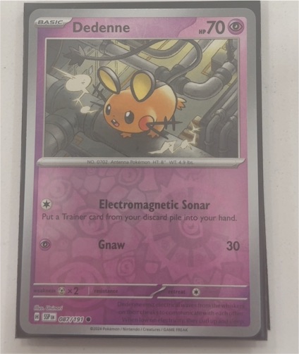 2024 Pokémon SV08: Surging Sparks #087 Dedenne — front