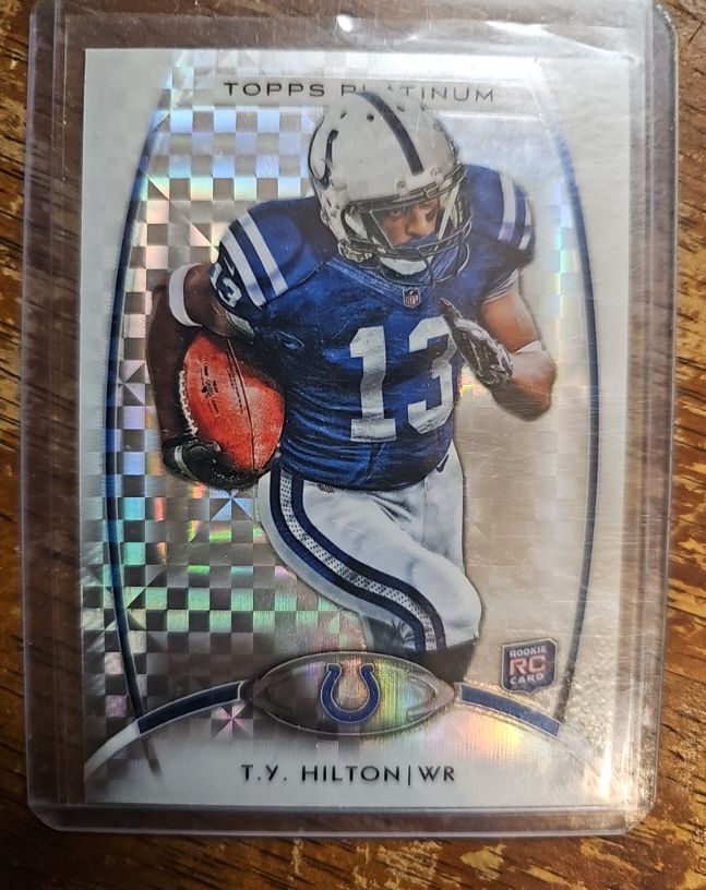 2012 Topps Platinum #147 T.Y. Hilton — front