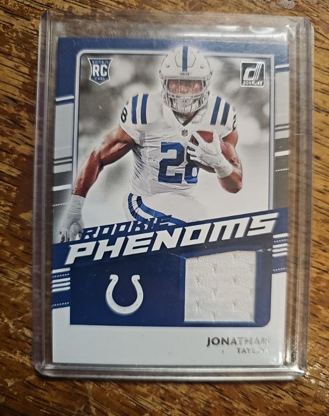 2020 Donruss Rookie Phenoms Jerseys #RP-JT Jonathan Taylor — front