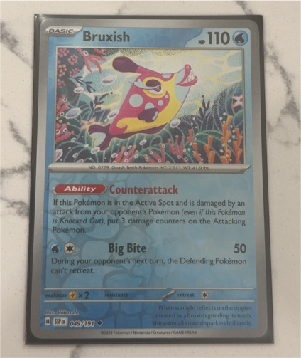 2024 Pokémon SV08: Surging Sparks #049 Bruxish — front