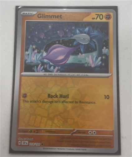 2024 Pokémon TCG Surging Sparks #114 Glimmet — front