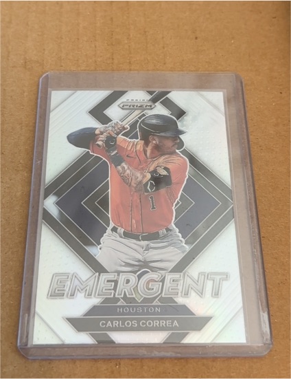2022 Panini Prizm Emergent #E-6 Carlos Correa — front