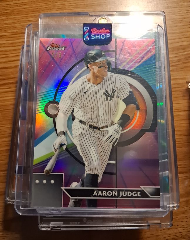 2023 Topps Finest #1 Aaron Judge — front