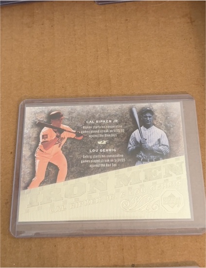 2007 Upper Deck Iron Men #IM15 Cal Ripken Jr. / Lou Gehrig — front