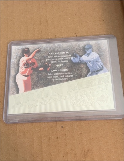 2007 Upper Deck Iron Men #IM40 Cal Ripken Jr. / Lou Gehrig — front