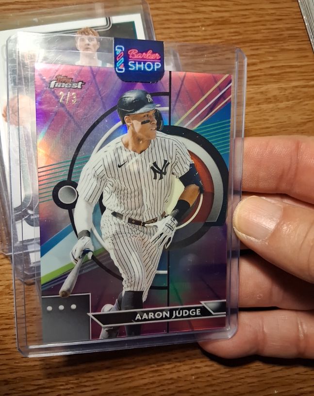 2023 Topps Finest #1 Aaron Judge — front