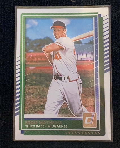 2025 Donruss #67 Eddie Mathews Milwaukee Braves — front