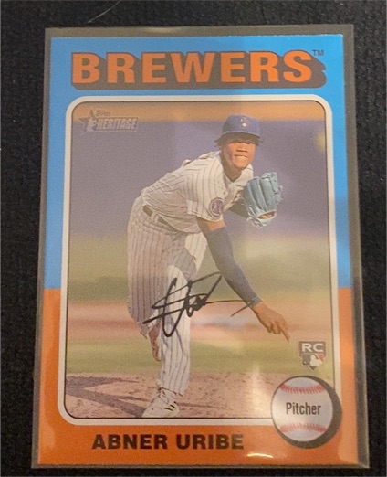 2024 Topps Heritage #160 Abner Uribe — front