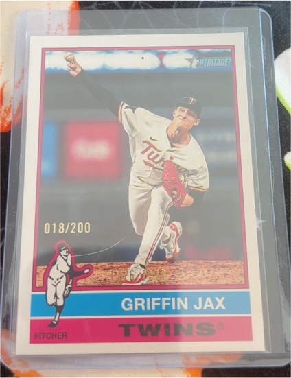 2025 Topps Heritage #018/200 Griffin Jax — front