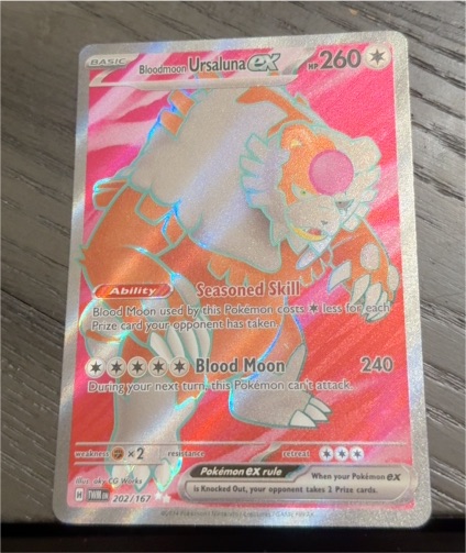 2023 Pokémon SV06 #202 Bloodmoon Ursaluna ex — front