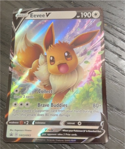 2020 Pokémon TCG Sword & Shield Promo #SWSH065 Eevee V — front