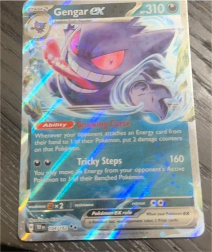 2024 Pokémon TCG Temporal Forces #104 Gengar EX — front