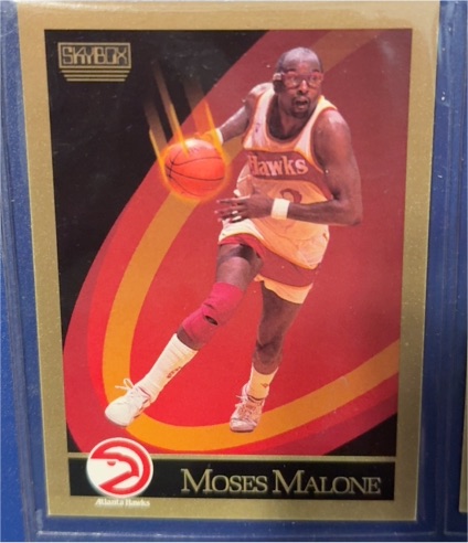 1990 SkyBox #6 Moses Malone — front