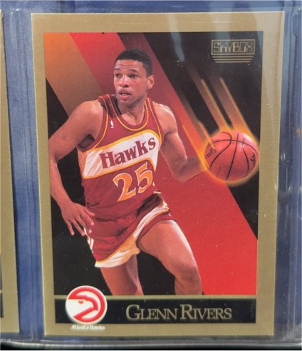 1990 SkyBox #7 Glenn Rivers — front
