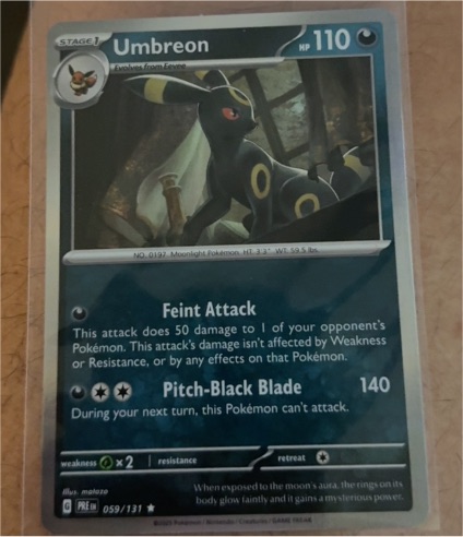 2025 Pokémon SV Prismatic Evolutions #059 Umbreon — front