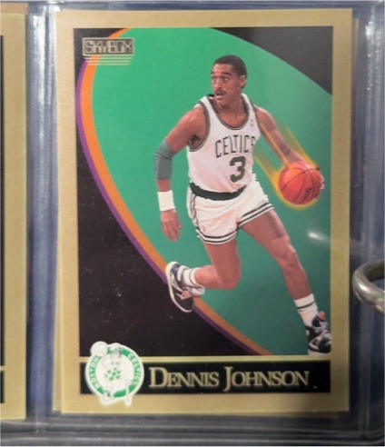 1990-91 Skybox #16 Dennis Johnson — front